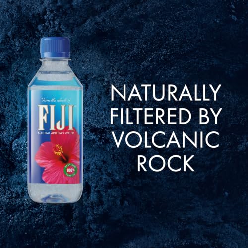Image of FIJI Natural Artesian Water 330 mL / 11.15 Fl Ounce Bottle (Pack of 6) - 100% Recycled Plastic