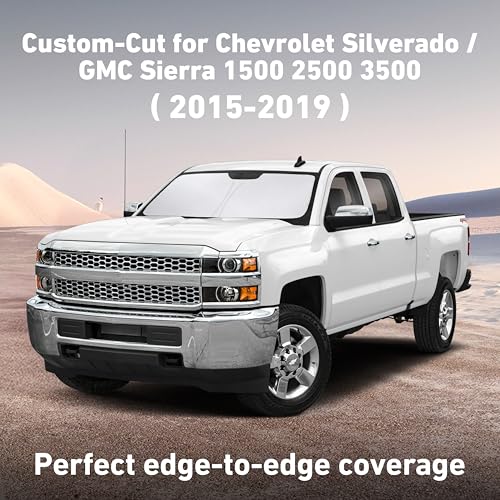 Image of EcoNour Windshield Sunshade Compatible for Chevrolet Equinox 2025 2026, Sun Visor for Front Windshield & Window Sun Shade Cover, UV Heat Blocker & Protector, Car Accessories