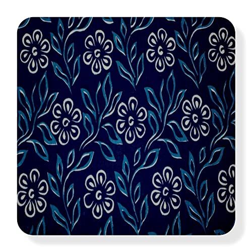 Rjfabrics Floral Printed Pure Cotton Fabric Material