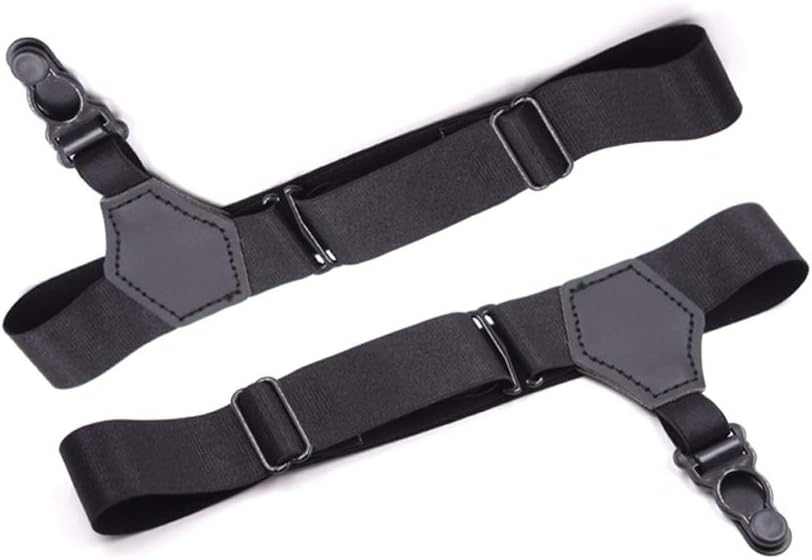 Adjustable Men Sock Single Duck-Mouth Garter Suspenders Clip Belt Hold Up Polyester