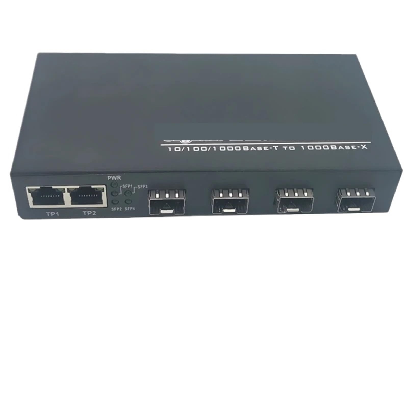 Commutateur Gigabit Ethernet, convertisseur de média Fibre Optique 4sfp 3RJ45 10/100/1000M UTP, Port Fibre Optique 4F3E(5KM SC EU Power)