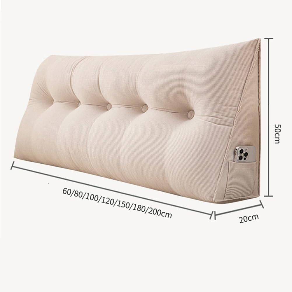 Coussin De Lecture Compensé, Triangulaire Coussin À Coins, Gros Coussin Canapé, Traversin Tête
