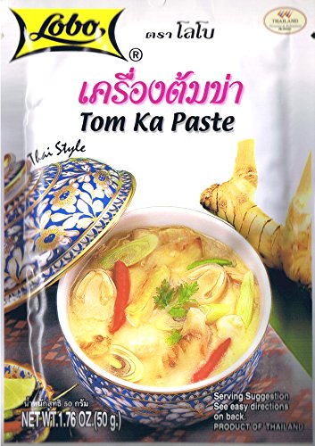 Lobo Thai Envelope Spicy Coconut Chicken Soup, Tom Ka, 1.76 Ounce (Pack of 10)
