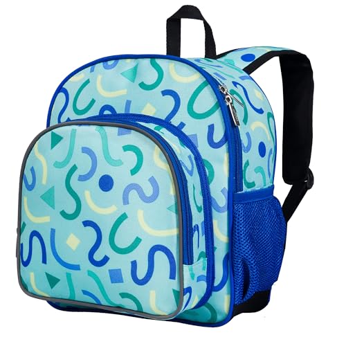 Wildkin 12-inch Kids Backpack – Padded, Adjustable, Ideal for Daycare & Travel (Confetti Blue)