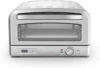 Forno de Pizza, Cuisinart, Em Aço Escovado, Com Pedra de Pizza, 3 Anos de Garantia, 1800W, Forma Funda e Pá, 127V - Prateado