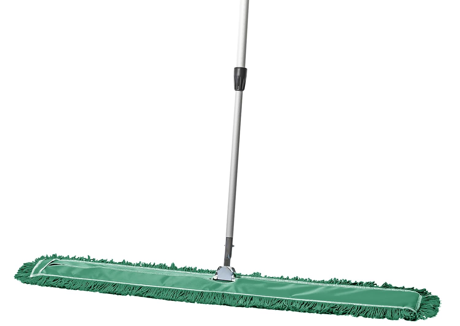 Komercyjny mop do kurzu i zamiatarka podłogowa, 122 cm, mop do podłóg z twardego drewna, głowica wielokrotnego użytku, wysuwany uchwyt mopa, przemysłowy suchy mop do czyszczenia podłóg i