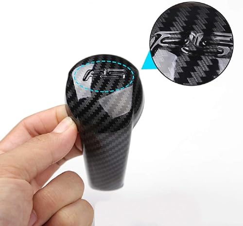 Miniatura 2 de Ruihe Cubierta decorativa de perilla de palanca de cambios interior de fibra de carbono para Mazda3, Mazda6, CX5, CX3, CX8, CX9