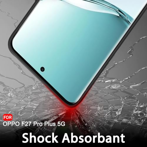 Image of TheGiftKart Sleek Back Cover Case for Oppo F27 Pro Plus 5G | Slim Fit Protective Design | Ultra Matte Finish | Camera Protection Bump | Soft Silicon Back Case for Oppo F27 Pro Plus (Silicone, Black)