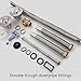 RZGZKLSH Kitchen Double Sink Downpipe Fittings, Stainless Steel Sink Sink Set Drainer, Stainless Steel Sink Set, Kitchen Sewer Drain Pipe for Kitchen, Bathroom, Washroom