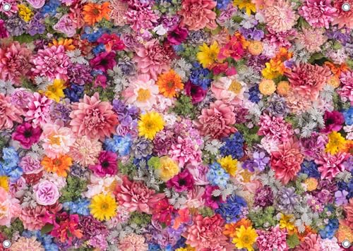 Fondo Fotográfico Floral Multicolor 10x6.5ft miniatura 1