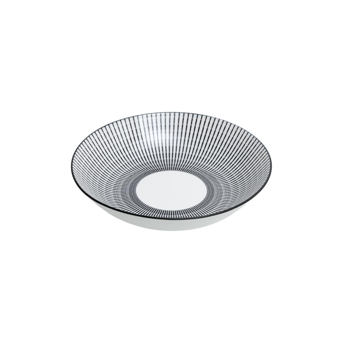 Secret de Gourmet - Service de Table 18 Pièces "Lunis" 27cm Noir & Blanc