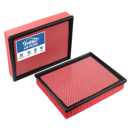 Image of 2PCS Engine Air Filter Fit for Silverado 1999-2019, Suburban 2000-2019, Tahoe2000-2019, Sierra1999-2019, Yukon 2000-2019 Air Filter Replacement Engine Filter Accessories# CA8755A