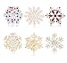 CENAPOG Christmas Snowflake Brooches for Women Xmas Crystal Brooch Pins Set for Girls Men Christmas Jewelry Gift for Family