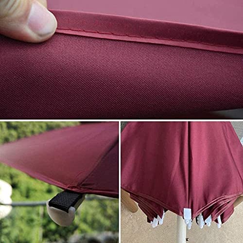 Pkfinrd Patio Paraguas a Prueba de Viento UV- Parasoles con Aislamiento térmico Resistentes Jardines Playas y terrazas Toldos portátiles (Color : Green, Size : Size) - imagen 4