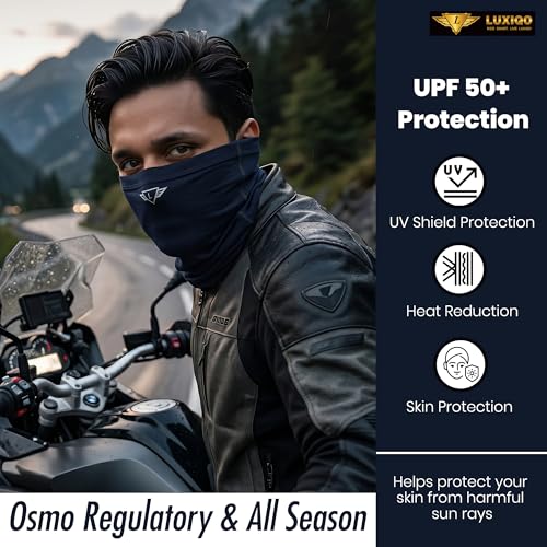 Image of Osmo Fibre Bandana for Men & Women-Made with Advanced Osmo Fibre,Ultra-Soft,Breathable, Odour-Resistant & UPF50+ UV Protection Multi-Use Neck Scarf,Headband,Face Mask,Beanie
