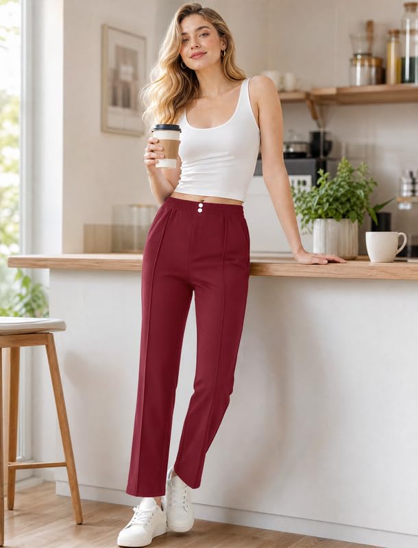 JEKAOYI Womens Stretchy Dress Pants High Waist Work Trousers Pockets - image 3