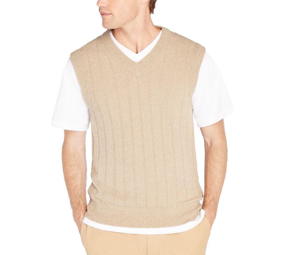 Club Monaco Men's Cotton Blend Boucle Sweater Vest