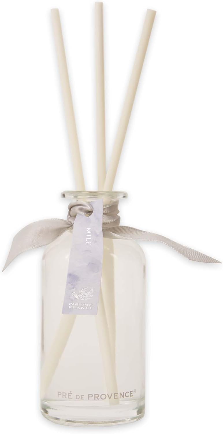 Pre de Provence Heritage Home Fragrance Collection Gentle Scents for Every Room, Reed Diffuser, 3 Fl oz, White Gardenia