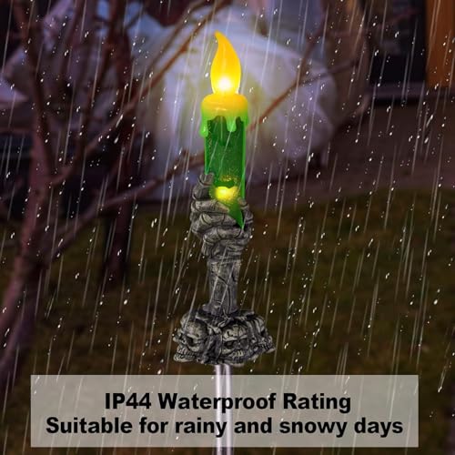 ILLUMINEW Halloween Decorations Outdoor, Solar Pathway Lights, 10 Pack - image 4