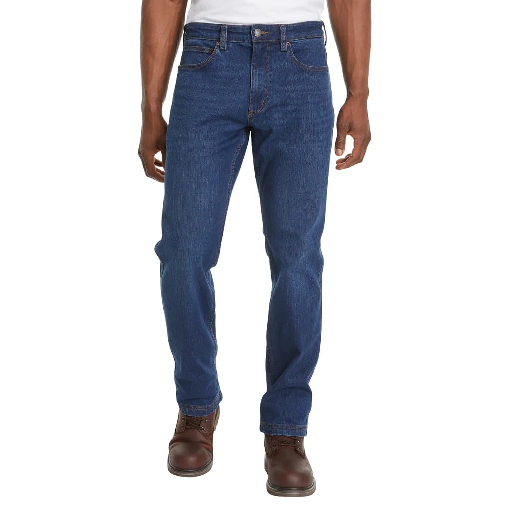Kirkland Signature Mens Comfort Stretch Straight Fit Classic 5 Pocket Denim Jean