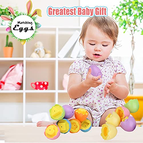 Image of Creative Eggs Fun Shape & Color Matching Toys for Kids & Toddlers - 6 Eggs (Multi Color)