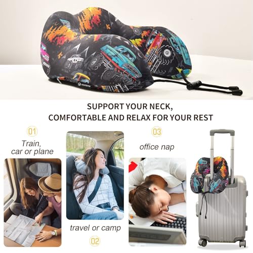 Almohada de viaje espuma memoria tamaño universal miniatura 4