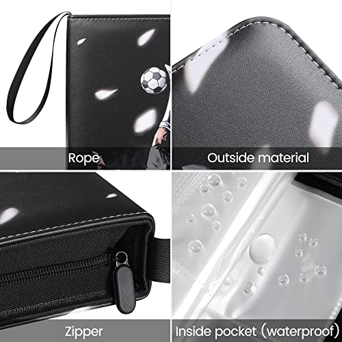Trading Card Album for Football Binder Card Holder, Fits 400 Cards with 50 Removable Sleeves, Carrying Case Binder Album - Image 3