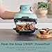 Ninja Crispi 4-in-1 Portable Glass Air Fryer Cooking System, 4 QT & 6 Cup Glass Containers with Storage Lids, Easy Meals, Microwave, Freezer & Dishwasher Safe, Air Fry, Bake, & More, Mint, FN101MT