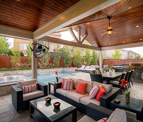 Ken Brown 18 Inch High Velocity Industrial Wall Mounted Fan 4012Cfm 3 Speed For Industrial, Commercial, Residential, And Shop Use - Etl Safety Listed #TOP5