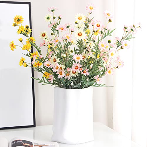 Ceramic Vase Crinkle Paper Bag Vase, Creative Flower Arrangement Ornaments - Image 4