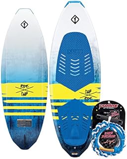 CWB Connelly Ride Wakesurf Board Package, Proline Surf Rope, 62