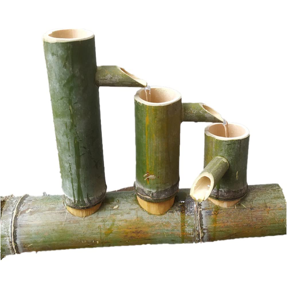 ZHIRCEKE Bambus-Drainage-Wasserfarm Bambus Landschaft Bambusrhre neue  glckliche Verzierungen, die hohe Home Crafts sammeln,45CM : Amazon.de:  Sport & Freizeit