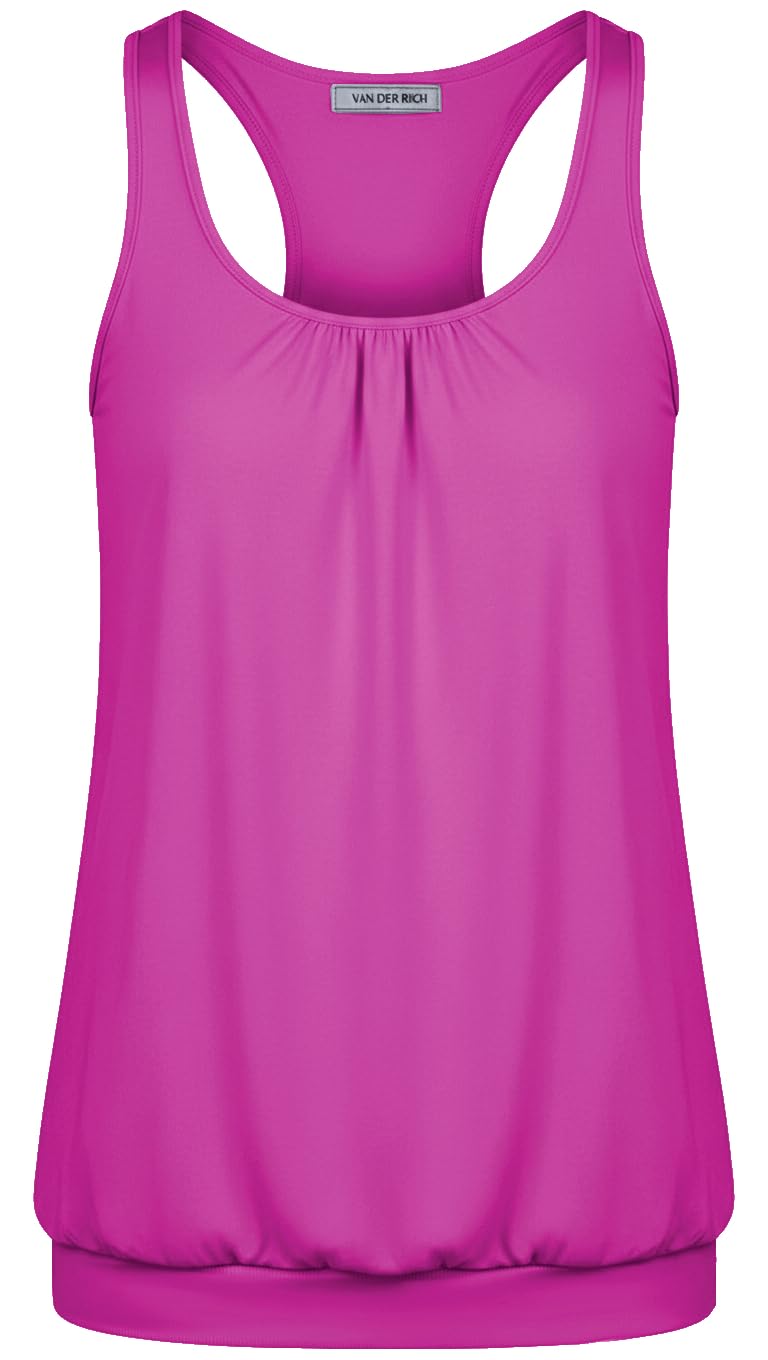 Van Der Rich ® - Camiseta de Tirantes Espalda Nadadora Escote Plisado - Mujer — view 7