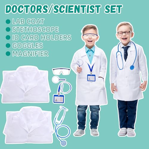 4 sets disfraces infantiles roles profesionales miniatura 3