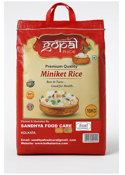Gopal Pure Miniket Rice Sweet, Superior-Quality and Extra Long Grains - Ideal for Daily Home-Cooked Delights Rice (10 Kg)-picture-22