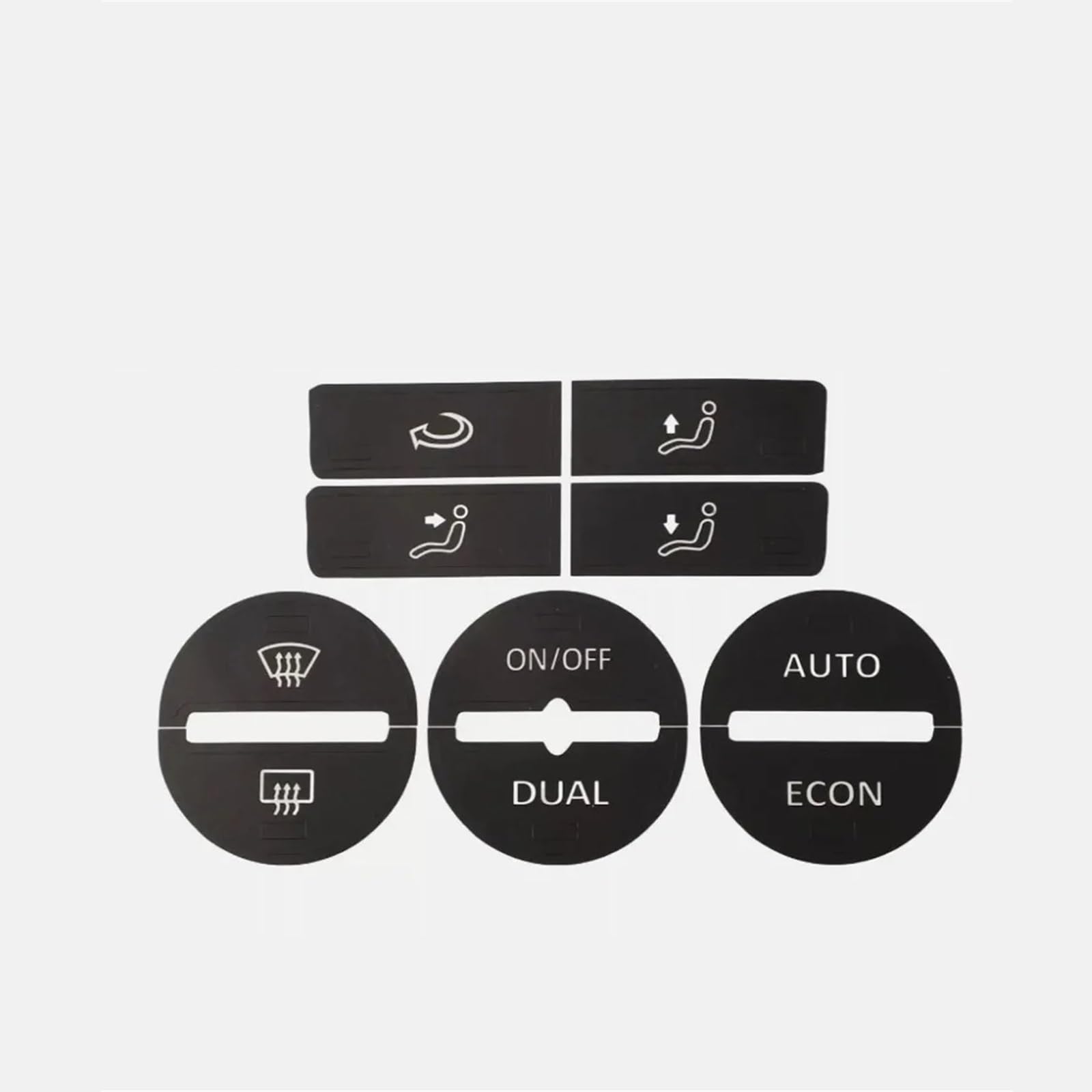 Repair Patch Compatible with VW for Passat 2005-2010 1pc Car Center Console AC Climate Control Button Worn Repair Decals Car Interior Button Stickers