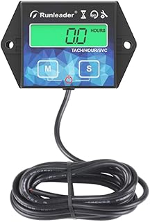 Hintergrundbeleuchtung des Motorstundenzählers Induktiver Drehzahlmesser Digitaler Tacho-Betriebsstundenzähler Wartungseri...