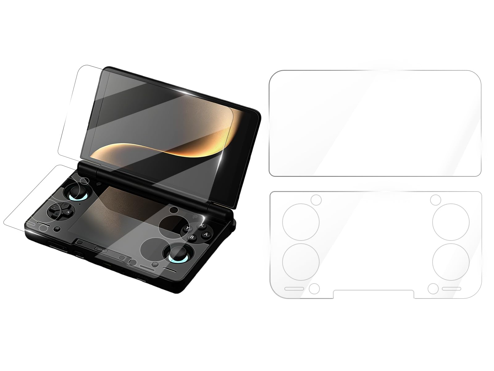 Screen Protector Compatible with Ayn Thor Handheld Console - Tempered Glass for Dual Screens, Scratch-Resistant & High Definition (Top Screen + Bottom Screen)-image-34