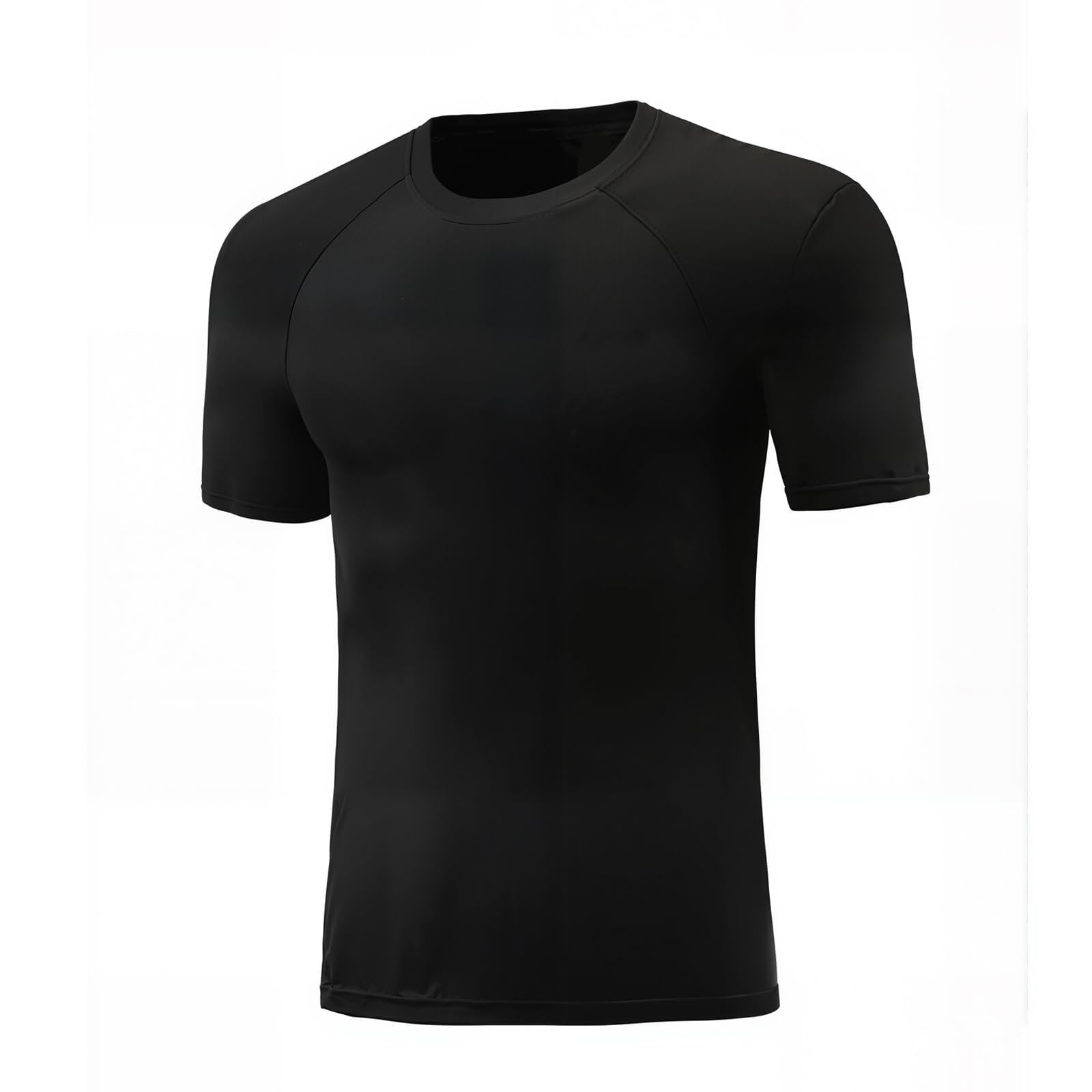 Maglietta a Compressione Bambino Manica Corta Asciugatura Rapida Intimo Sportivo Strato Base T Shirt Calcio Corsa Palestra