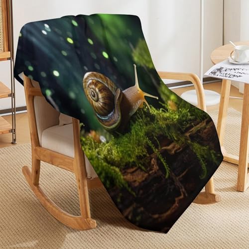 Couverture motif escargots douce et légère pour nuits fraîches - 8