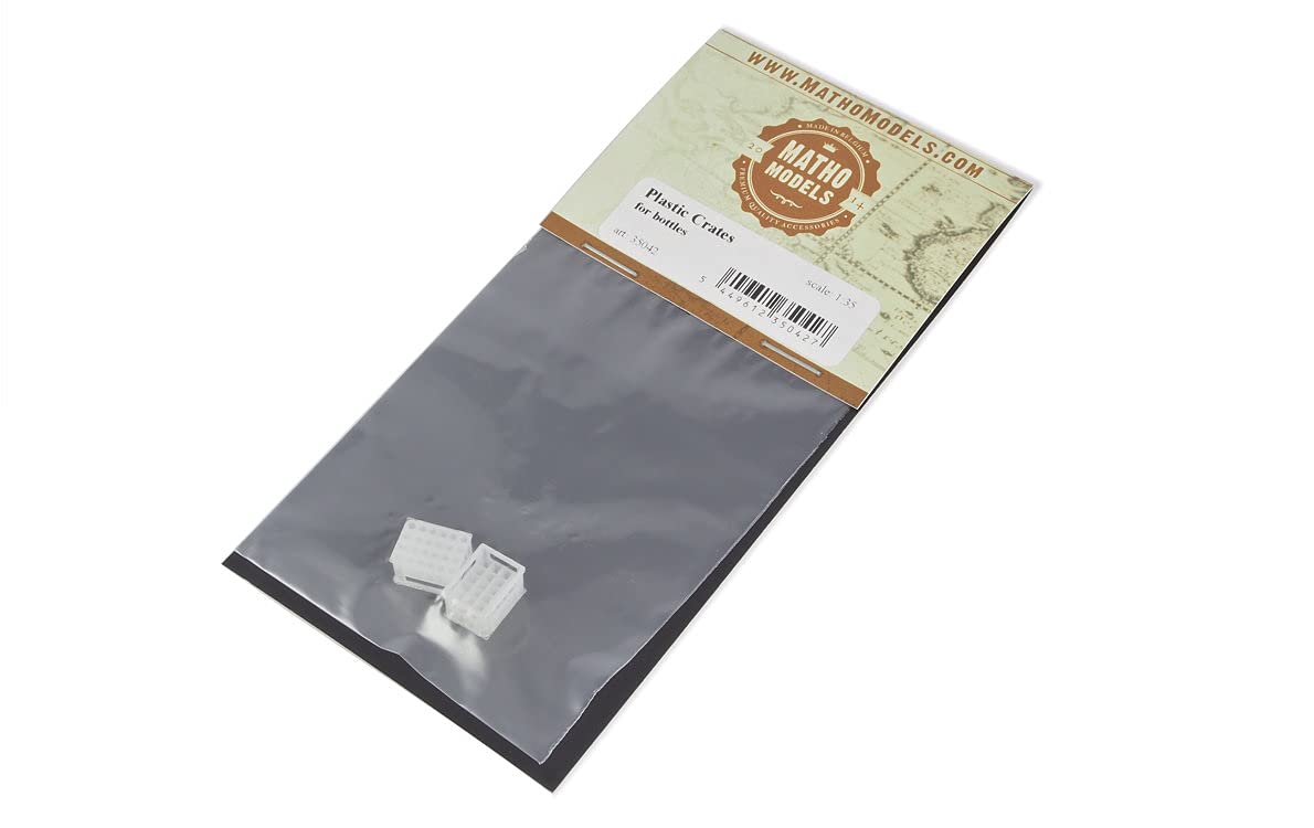 Matho Models 1/35 Scale Plastic Crates for Bottles - Plastic Model Accessories # 35042