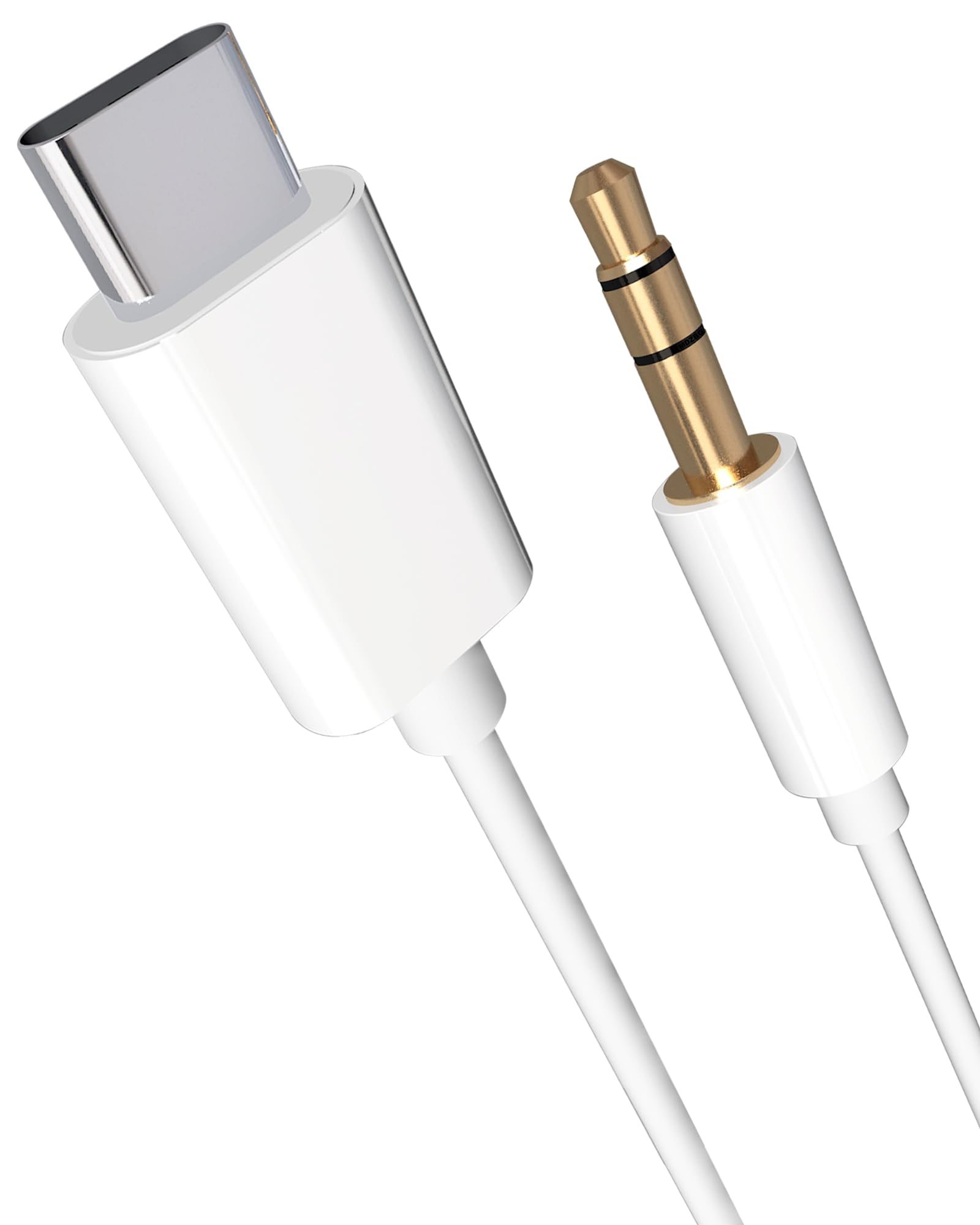 MDZBG AUX to USB C, USB Type C to 3.5mm Audio Aux Headphone Jack Cable for Car Speaker Stereo Cord Compatible with iPhone 15 16 Pro Max, iPad Pro/Air,
