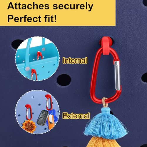 Image of Mity rain Key Holder for Bogg Bag, Accessories for Bogg Bags Original X Large, Insert Charm Carabiner Keychain for Beach Bag