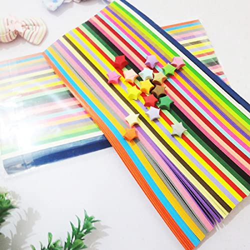 Origami Stars Paper Strips,1030 Sheets 27 Assortment Colors Star Origami Paper Strip Colorful Decoration Diy Paper Strip Double-Sided Lucky Star Folding Paper For Arts Crafting Diy Projects #TOP3