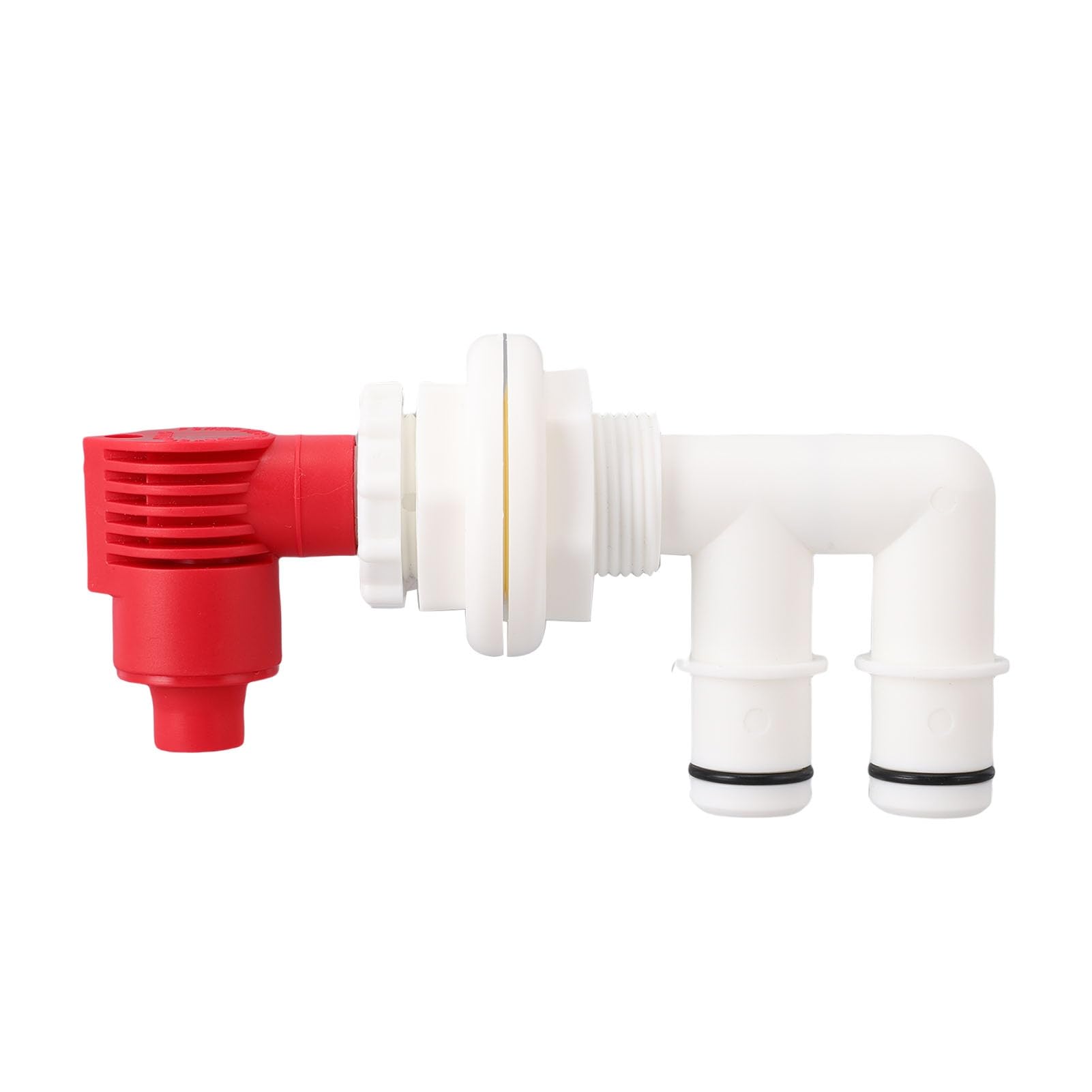 Cryfokt Kit combiné D'Aérateur de Pompe, Aérateur Marin de qualité Supérieure pour Une Oxygénation Optimale pour Les Puits Vivants et Les Puits D'appâts, Compatible 1-1/16 Pouces, Plastique Durable,