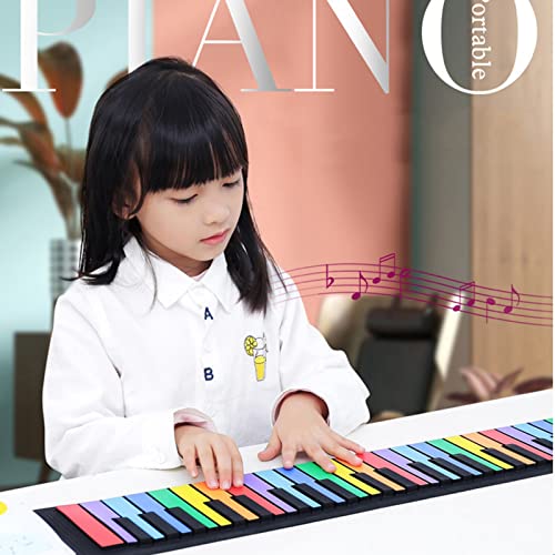 Roll Up Piano 49 Touches Flexible Éducatif Clavier Électrique Piano Étanche Haut-Parleur Intégré Et 8 Tons, Portable… - Les Beatles, Paul McCartney, John Lennon, RIngo Starr, George Harrison Roll Up Piano 49 Touches Flexible Éducatif Clavier Électrique Piano Étanche Haut-Parleur Intégré Et 8 Tons, Portable… – Image 3
