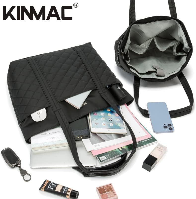 Kinmac Women's Laptop Tote Bag Top Handle Handbag Work Bag for Laptop Computer Up to 15.6 inch - Image 2