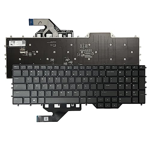 Clavier Alienware M17 R2 noir rétroéclairé avec touches US QWERTY