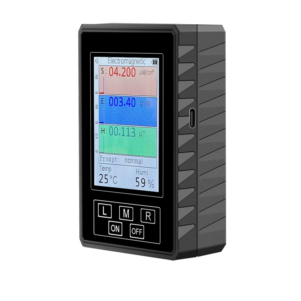 Fuhjythy Black Br-9A Xr2 Pro Electromagnetic Radiation Detector Emf Meter Environment Test Instrument Br 9A