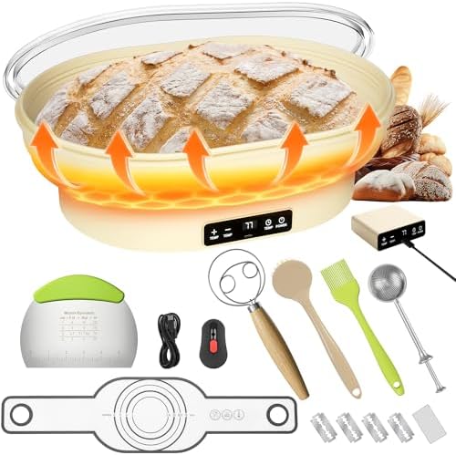 4L Heating Sourdough Bread Proofing Basket Set – 14